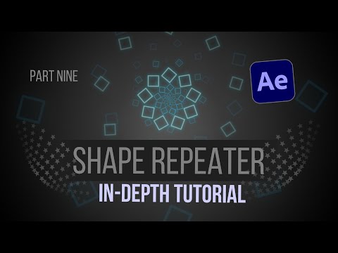 Shape Layer Animation After Effects | Shape Repeater  - Anchor Point | Part 9