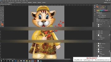 FILE GỐC CHÚ HỔ MẶC ÁO DÀI TRUYỀN THỐNG NĂM NHÂM DẦN 2022 - 025VTT