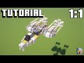 Minecraft BTL Y-Wing Starfighter Tutorial | 1:1 Scale