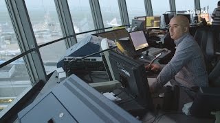 What goes on in the tower at Schiphol besides air traffic control?