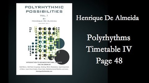 Polyrhythms Drum Set - Timetable IV
