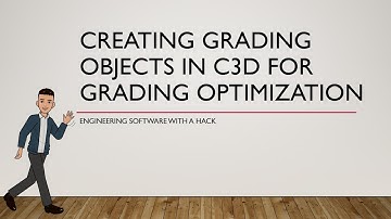 Creating Grading Objects in Civil 3D Grading Optimization