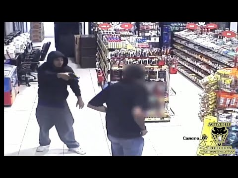 Clerk Faced With Angry Robber