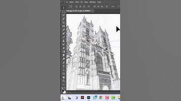 How to make poster sketch effect easily using find edge in Photoshop #shorts #photoshop