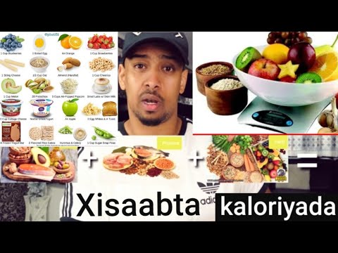 Calories= Cunada Habka lo xisaabo rashiinka miisaanka dhimida iyo kordhinta#CUNTO#SOMALI