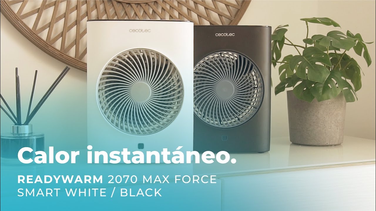 Gama de aquecedores a termoventiladores ReadyWarm 2070 Max Force Smart - Black & White com 2000W e 2 pot&ecirc;ncias