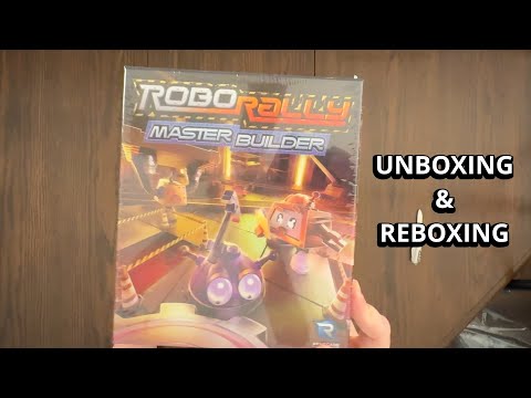 Robo Rally: Master Builder  Expansion - Quick Look Unboxing & Reboxing - What's in the Box?