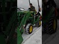 Snow Plowing with John Deere #1025r 🚜
