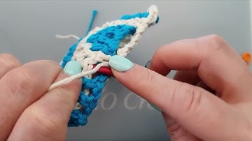 Interlocking Filet Crochet, the basics tutorial row 6B