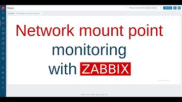 Network mount point monitoring, Zabbix