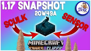 Minecraft 1.17 Snapshot - SCULK SENSOR, DRIPSTONE CAVES - Caves and Cliffs Update (20w49a)