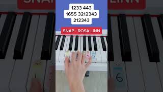 SNAP - Rosa Linn (Piano Tutorial) #easypianotutorial #pianobeginner #snap #summypiano Summypiano