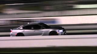 Dodge Charger Hellcat vs Cadillac CTS-V Wagon Drag Racing 1\/4 Mile