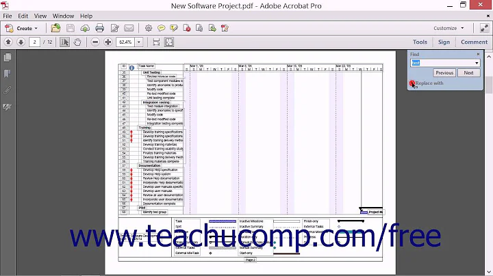 Finding Words and Phrases - Adobe Acrobat XI Training Tutorial Course