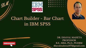 1. Chart Builder - Bar Chart in IBM SPSS  || Dr. Dhaval Maheta
