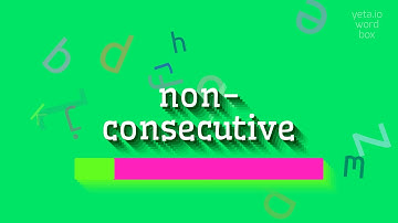 How to say "non-consecutive"! (High Quality Voices)