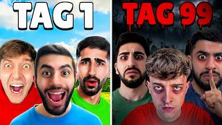 99 NÄCHTE in BRAWL STARS ÜBERLEBEN mit LUKASBS & NUNO! 😨