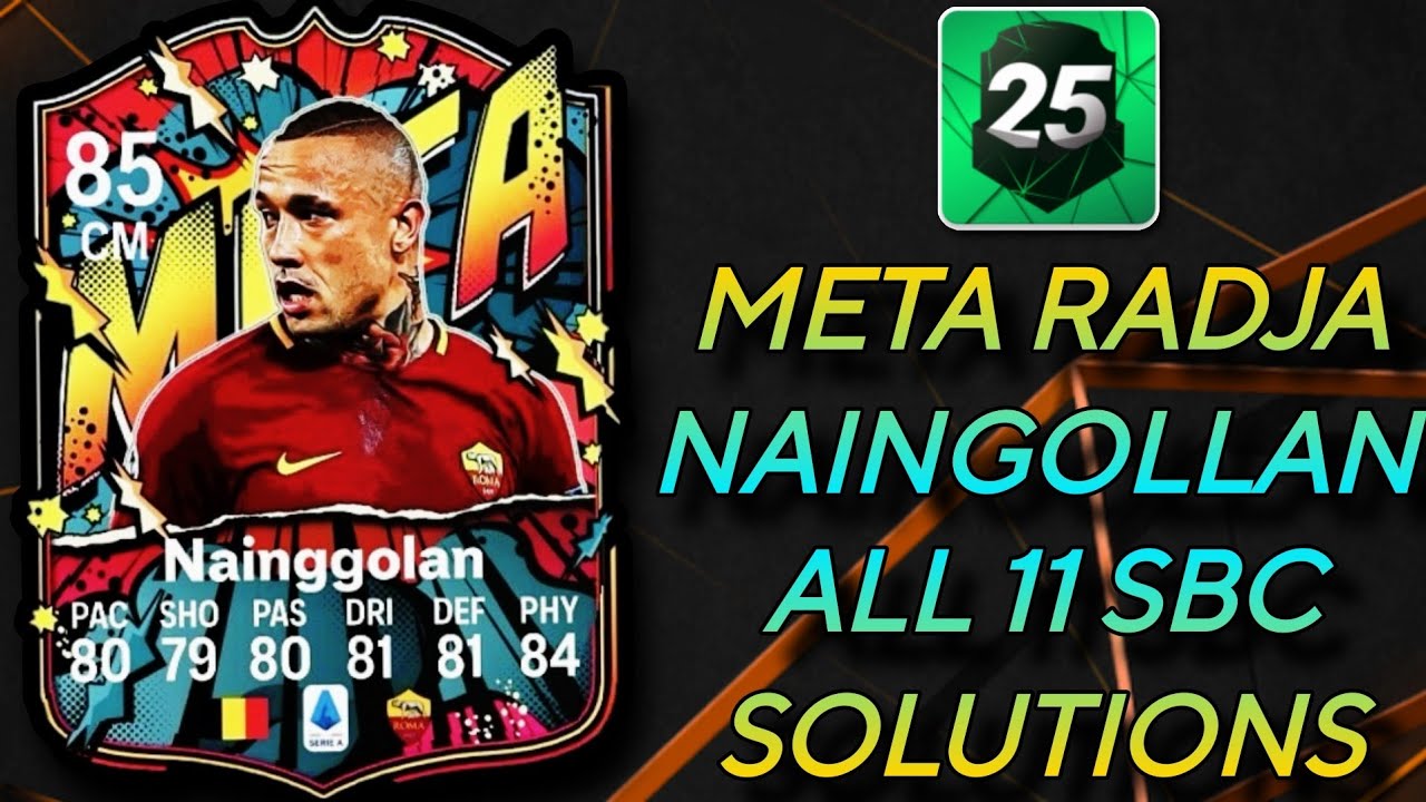 RADJA NAINGGOLAN ALL 11 SBC SOLUTIONS (Easiest Way Possible) | Meta Nainggolan Sbc | Madfut 25
