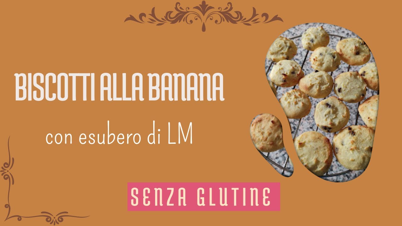 BISCOTTI alla BANANA SENZA GLUTINE e SENZA ZUCCHERO