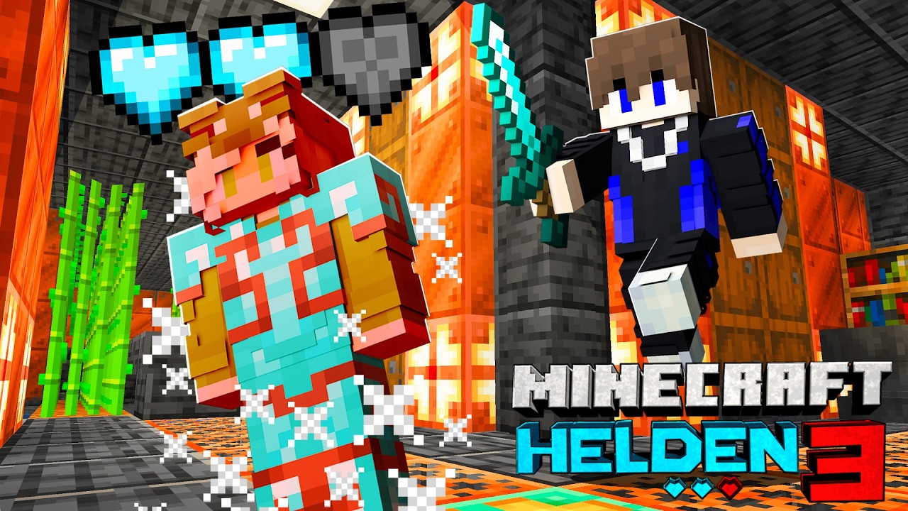 ich VERLIERE mein 1. HERZ in MINECRAFT HELDEN 3...