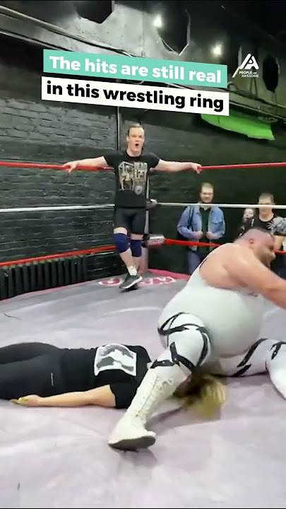 Wrestler Performs Leg Drop On Fan | People Are Awesome #shorts #wrestling