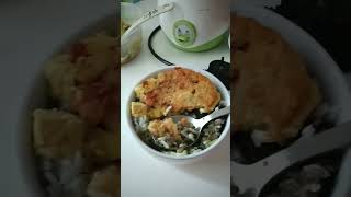 Nasi tiwul lodeh tempe ,Bakwan goreng