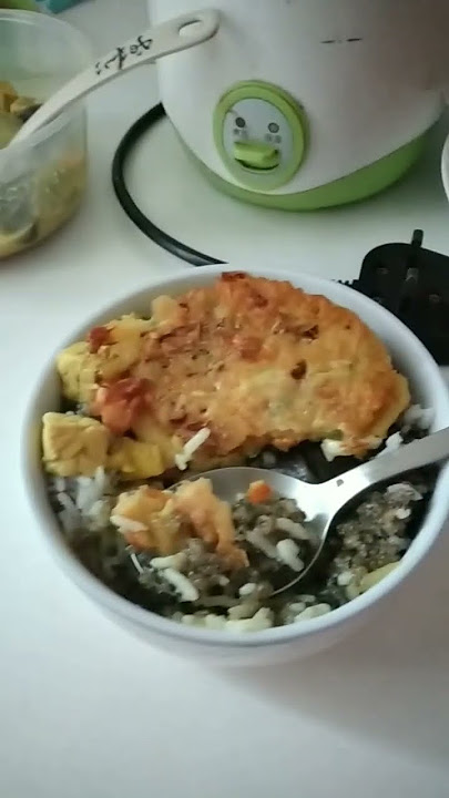 Nasi tiwul lodeh tempe ,Bakwan goreng