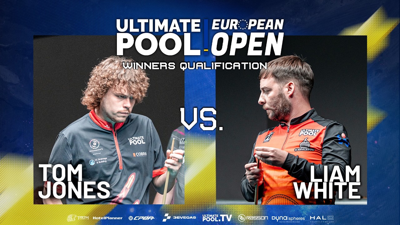CuePoint billiards news cover image for Liam White Faces Tom Jones in High-Stakes European Open 2026 Qualifier
