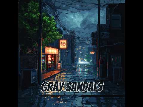 Gray sandals
