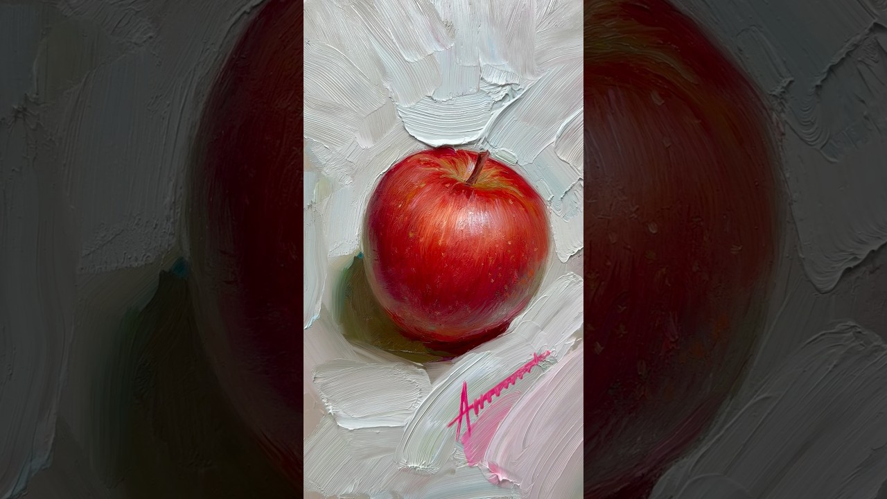 Суть живописи на примере яблока.