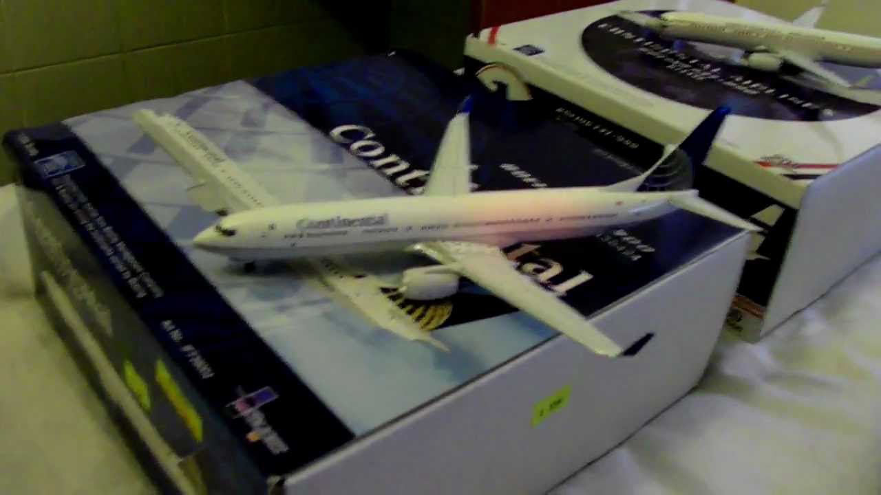 HD Die-Cast Model Continental Airlines Planes I Bought From West