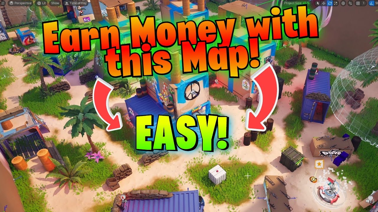 Earn Money in Fortnite with UEFN Maps - Ready to Publish and get a lot of money!