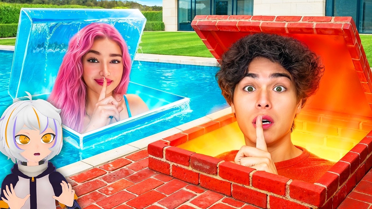 ¡Construí 5 habitaciones secretas en UN SOLO COLOR! | ChuyMine REACCIONA a Stokes Twins