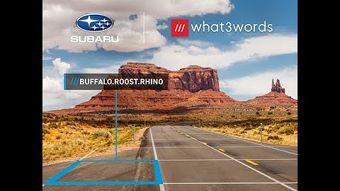 How to use What3words Navigation in the 2023 Subaru