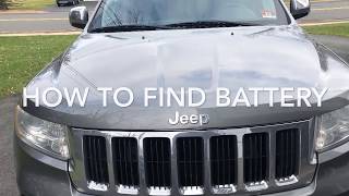 Battery location 2011-2018 JEEP GRAND CHEROKEE