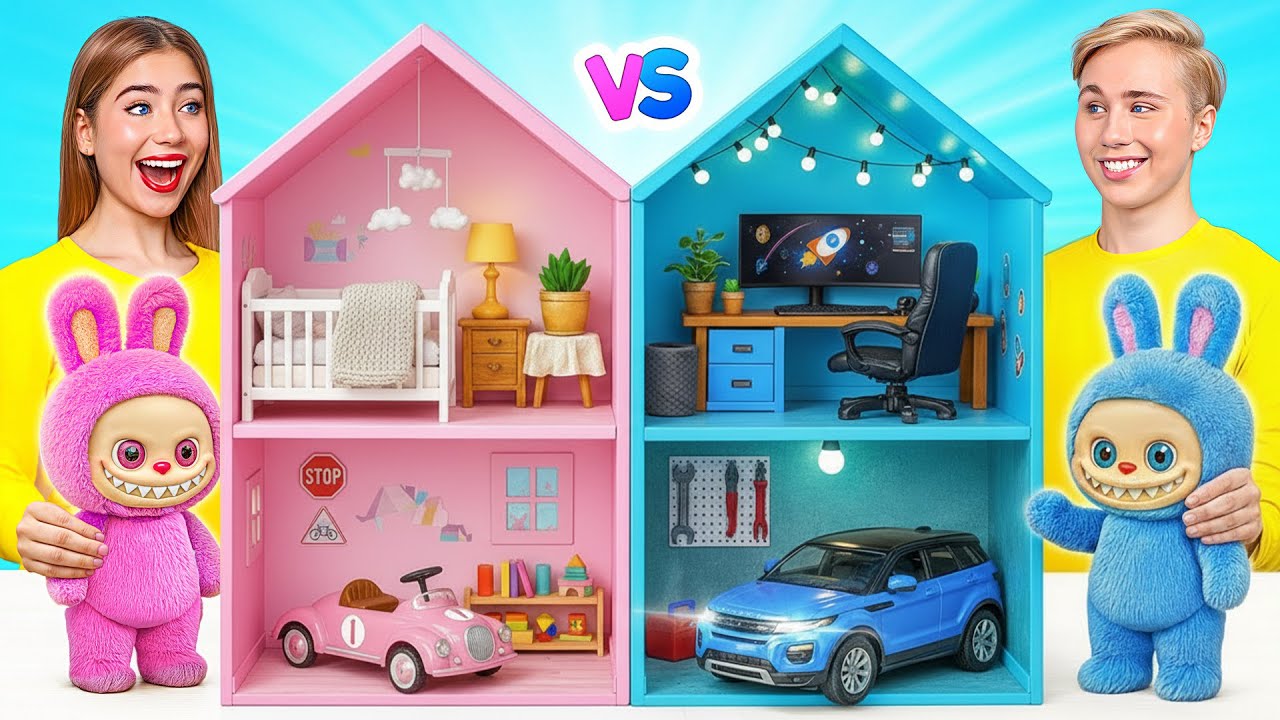 Nous Construisons Une Maison de Poupées Incroyable pour Labubu Jelly DO Challenge