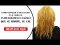 COMO REPARAR Y PINTAR UN CABELLO EXTREMADAMENTE DAÑADO QUE SE ROMPE Y SE CAE