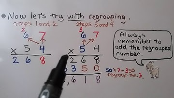 4th Grade Math 3.5, Multiply 2-digit Factors with Regrouping