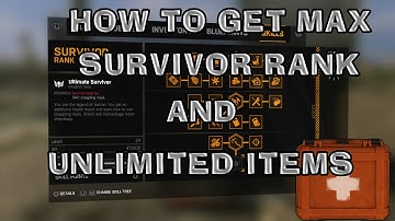Dying Light Max Survivor Rank And Unlimited Items Tutorial/Duplication Glitch (PS4, PC, XBox One)