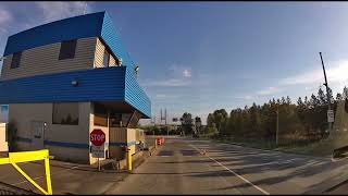 Reporting to CVSE Nordel Scale in Delta, BC after crossing Alex Fraser Bridge