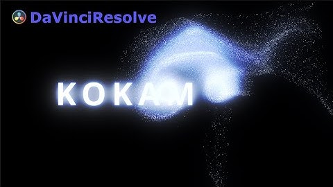 Text Particle Effect Animation - DaVinci Resolve