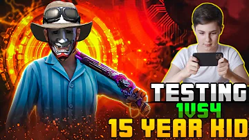 Testing 15 Year Kid Player 🤯 To Join Lost control 🔥 || 1vs4 gameplay 😱 - Garena Free 🔥@H5X4GAMING