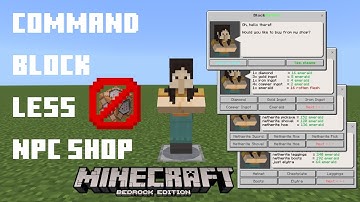 NPC Shop tutorial | Minecraft bedrock edition