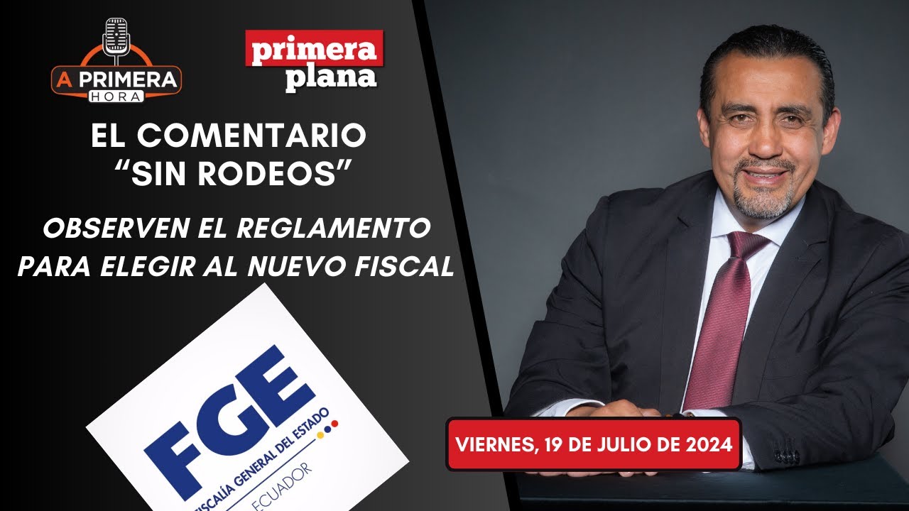Observen el reglamento para elegir al nuevo fiscal - YouTube