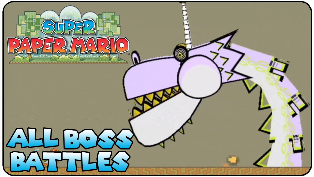 super paper mario bosses