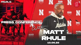 Nebraska Football: Matt Rhule Maryland press conference (Oct. 6, 2025)