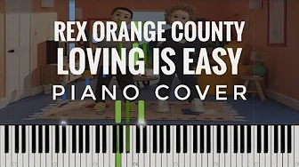 Rex Orange County - Loving is Easy piano cover | instrumental | how to play Rex Orange County - Loving is Easy piano cover | instrumental | how to play