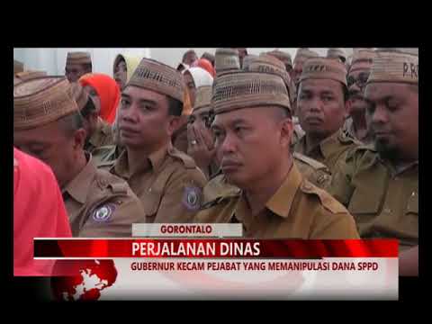 MIMOZATV GORONTALO - GUBERNUR KECAM PEJABAT YANG MEMANIPULASI DANA SPPD