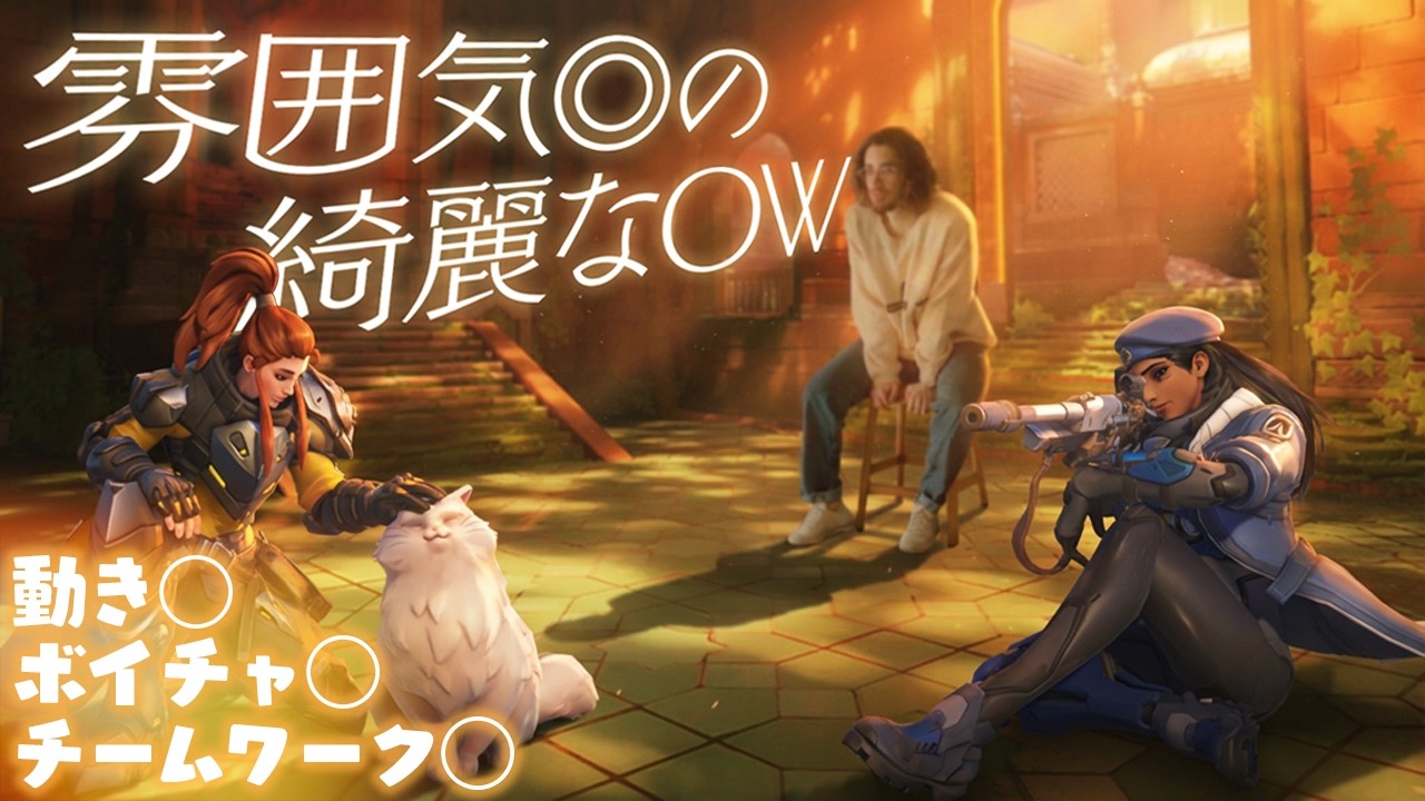 VCで連携を取り完璧なチームワーク、雰囲気◎の綺麗なOW【Overwatch】