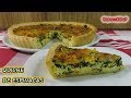 QUICHE DE ESPINACAS, nutritivo, delicioso y muy fácil